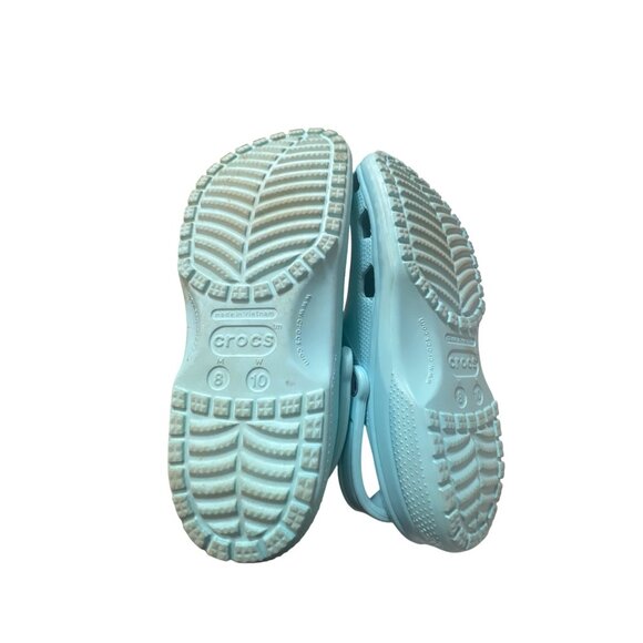 Crocs Classic Clog Light Blue Unisex Footwear Size 10 Adjustable Back Strap Ligh - Picture 5 of 6